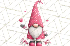 Valentine Gnome Clipart Watercolor Love Gnomes PNG Product Image 5