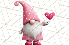 Valentine Gnome Clipart Watercolor Love Gnomes PNG Product Image 2
