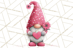 Valentine Gnome Clipart Watercolor Love Gnomes PNG Product Image 3