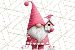 Valentine Gnome Clipart Watercolor Love Gnomes PNG Product Image 2