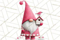 Valentine Gnome Clipart Watercolor Love Gnomes PNG Product Image 2