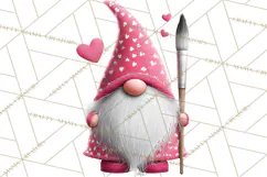 Valentine Gnome Clipart Watercolor Love Gnomes PNG Product Image 4
