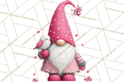 Valentine Gnome Clipart Watercolor Love Gnomes PNG Product Image 5