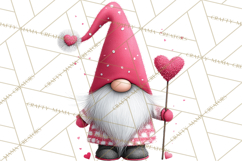 Valentine Gnome Clipart Watercolor Love Gnomes PNG Product Image 3