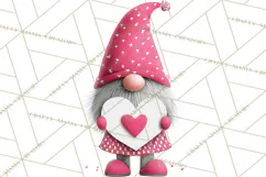 Valentine Gnome Clipart Watercolor Love Gnomes PNG Product Image 5