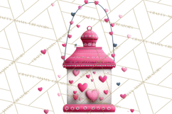 Valentine Gnome Clipart Watercolor Love Gnomes PNG Product Image 4
