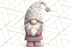 Vibrant Winter Gnome Clipart Watercolor Christmas Gnomes PNG Product Image 3