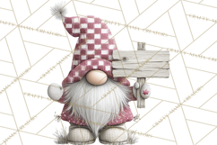Vibrant Winter Gnome Clipart Watercolor Christmas Gnomes PNG Product Image 4
