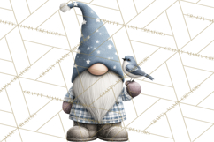 Vibrant Winter Gnome Clipart Watercolor Christmas Gnomes PNG Product Image 4