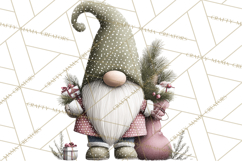 Vibrant Winter Gnome Clipart Watercolor Christmas Gnomes PNG Product Image 5