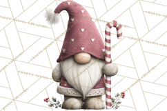Vibrant Winter Gnome Clipart Watercolor Christmas Gnomes PNG Product Image 2