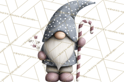 Vibrant Winter Gnome Clipart Watercolor Christmas Gnomes PNG Product Image 3