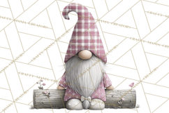 Vibrant Winter Gnome Clipart Watercolor Christmas Gnomes PNG Product Image 3