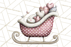 Vibrant Winter Gnome Clipart Watercolor Christmas Gnomes PNG Product Image 5