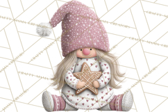 Vibrant Winter Gnome Clipart Watercolor Christmas Gnomes PNG Product Image 4