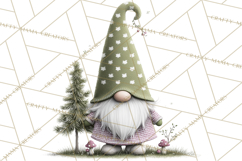 Vibrant Winter Gnome Clipart Watercolor Christmas Gnomes PNG Product Image 5