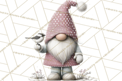 Vibrant Winter Gnome Clipart Watercolor Christmas Gnomes PNG Product Image 3