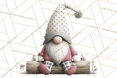 Vibrant Winter Gnome Clipart Watercolor Christmas Gnomes PNG Product Image 4