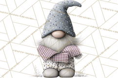 Vibrant Winter Gnome Clipart Watercolor Christmas Gnomes PNG Product Image 4