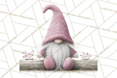Vibrant Winter Gnome Clipart Watercolor Christmas Gnomes PNG Product Image 5
