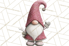 Vibrant Winter Gnome Clipart Watercolor Christmas Gnomes PNG Product Image 3