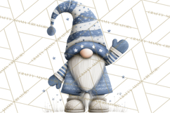 Vibrant Winter Gnome Clipart Watercolor Christmas Gnomes PNG Product Image 4