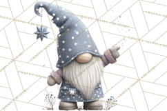 Vibrant Winter Gnome Clipart Watercolor Christmas Gnomes PNG Product Image 5