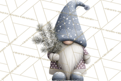 Vibrant Winter Gnome Clipart Watercolor Christmas Gnomes PNG Product Image 2