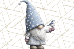 Vibrant Winter Gnome Clipart Watercolor Christmas Gnomes PNG Product Image 3