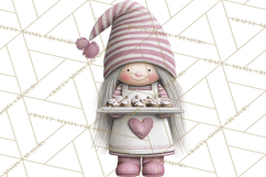 Vibrant Winter Gnome Clipart Watercolor Christmas Gnomes PNG Product Image 2