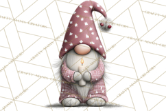 Vibrant Winter Gnome Clipart Watercolor Christmas Gnomes PNG Product Image 3