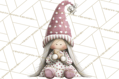 Vibrant Winter Gnome Clipart Watercolor Christmas Gnomes PNG Product Image 4
