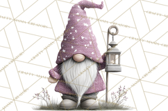 Vibrant Winter Gnome Clipart Watercolor Christmas Gnomes PNG Product Image 4