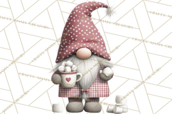 Vibrant Winter Gnome Clipart Watercolor Christmas Gnomes PNG Product Image 5