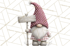 Vibrant Winter Gnome Clipart Watercolor Christmas Gnomes PNG Product Image 4
