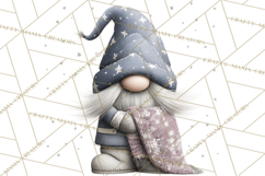 Vibrant Winter Gnome Clipart Watercolor Christmas Gnomes PNG Product Image 3
