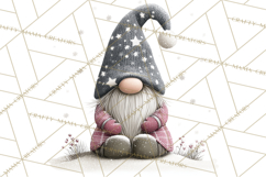 Vibrant Winter Gnome Clipart Watercolor Christmas Gnomes PNG Product Image 5