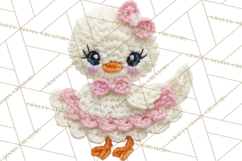 Crochet Coquette Clipart Kawaii Pastel Fruits Toys Yarn PNG Product Image 4