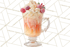 Winter Hot Drinks, Cozy Cocktail Clipart, Festive Beverage Product Image 2