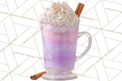 Winter Hot Drinks, Cozy Cocktail Clipart, Festive Beverage Product Image 5