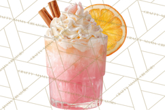 Winter Hot Drinks, Cozy Cocktail Clipart, Festive Beverage Product Image 2