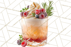 Winter Hot Drinks, Cozy Cocktail Clipart, Festive Beverage Product Image 3