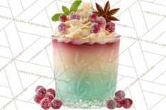 Winter Hot Drinks, Cozy Cocktail Clipart, Festive Beverage Product Image 5
