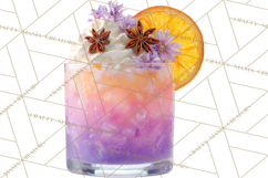 Winter Hot Drinks, Cozy Cocktail Clipart, Festive Beverage Product Image 2