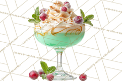 Winter Hot Drinks, Cozy Cocktail Clipart, Festive Beverage Product Image 3