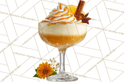 Winter Hot Drinks, Cozy Cocktail Clipart, Festive Beverage Product Image 5