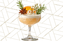 Winter Hot Drinks, Cozy Cocktail Clipart, Festive Beverage Product Image 3