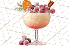 Winter Hot Drinks, Cozy Cocktail Clipart, Festive Beverage Product Image 4