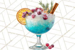 Winter Hot Drinks, Cozy Cocktail Clipart, Festive Beverage Product Image 3