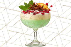 Winter Hot Drinks, Cozy Cocktail Clipart, Festive Beverage Product Image 2